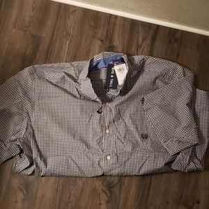 Short sleeve mens button down shirt